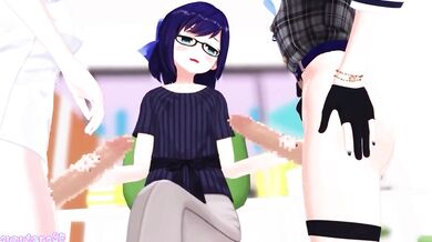 Suzutaro3D: The Virtual V-Tube Streamers Double Handed Hand Job