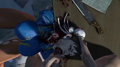 In the middle of a forest, Chun-Li finds herself in trouble when she stumbles upon the lair of Decapriko, a notorious Guro-chan-style monster