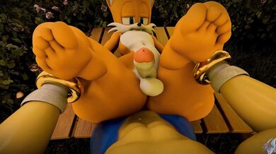 Sonic, Tails and the hot-blooded vixen have a threesome in space!