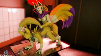 MILF Busty Mature Woman Fucked In Public by Giant Banana Monster