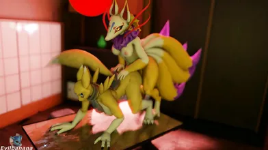 MILF Busty Mature Woman Fucked In Public by Giant Banana Monster