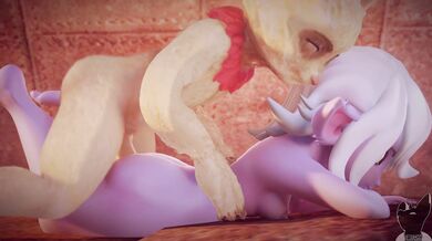 Rebecca gets cucked by Twitchy the animation, in Rumble!