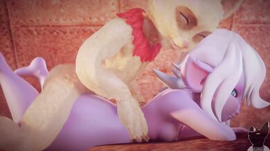 Rebecca gets cucked by Twitchy the animation, in Rumble!