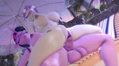 My MILF Neighbor and I - A Day at the Pool with Hooves Art