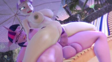 My MILF Neighbor and I - A Day at the Pool with Hooves Art