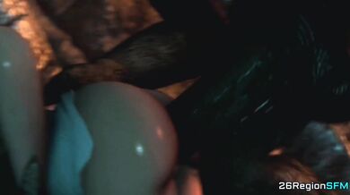 Watch as Honoka and her friend battle the cave monster in the haunted forest!