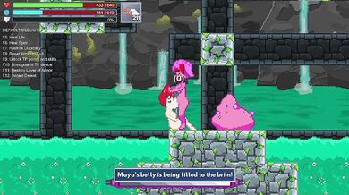 The Mystical Knight Maya is about to embark on a magical journey with her mega-sized blue ball