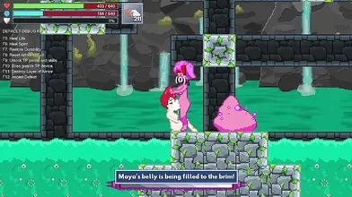 The Mystical Knight Maya is about to embark on a magical journey with her mega-sized blue ball