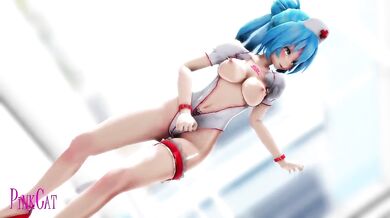 MILF with a Chubby Cat Tames Her Kitty in the Bedroom