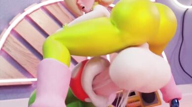 The Hentai Princess, Rosalina and Piranha Plant [WyerFrameZ] have some naughty fun in this adult video
