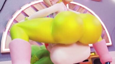 The Hentai Princess, Rosalina and Piranha Plant [WyerFrameZ] have some naughty fun in this adult video