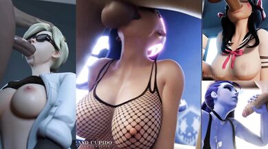 Battlefield of Blowjobs: Overwatch Girls Sucking Fat Dicks