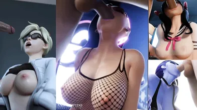 Battlefield of Blowjobs: Overwatch Girls Sucking Fat Dicks