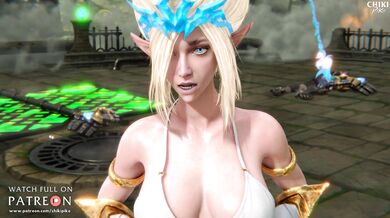 Watch Janna get blackmailed into a blowjob!