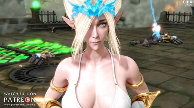 Watch Janna get blackmailed into a blowjob!