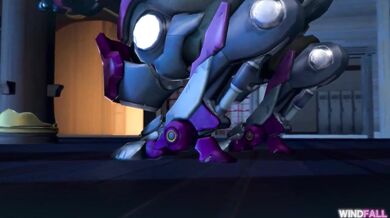 Dva gets caught off guard while taking a nature break in the woods, but her Wind Falling orgasm will leave you breathless!