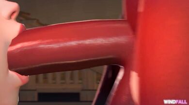 Dva gets caught off guard while taking a nature break in the woods, but her Wind Falling orgasm will leave you breathless!