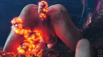 A hot and horny Jill gets pleasured by a tentacle monster in this extended 4k realm