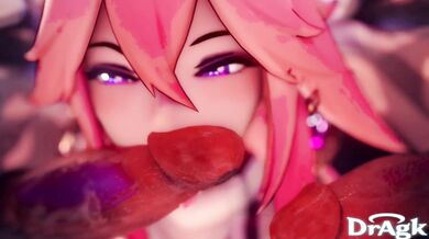 The third installment of the Yae Hilichurl Cock Worshipping series, featuring Pt Dragk