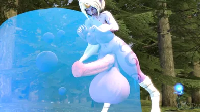 The sorceress Soraka and her slimy partner Coot27 engage in some steamy fun time!