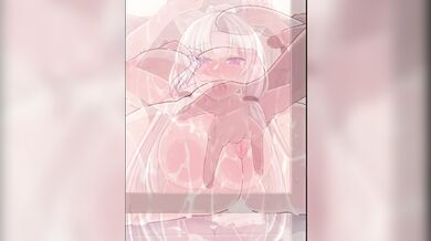 A Touhoku girl, Itako, takes a shower in her room, but ends up getting interrupted by an unexpected guest - Nyanpoun! (By Null/Nyanpoun)