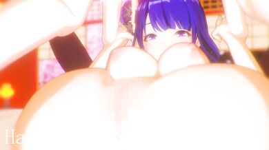 A young samurai warrior named Raiden and his beautiful concubine Yae Miko engage in hot love-making session with their shogun, Haruya3D