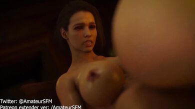 Cumming on Sally's Face - Dildo Penetration