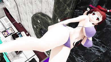 Watch Kiruneru perform a private dance exhibition in her Yuugiri outfit