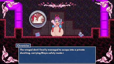 Watch as a mystical knight summons Maya the witch and gets ravaged by her magical blue ball