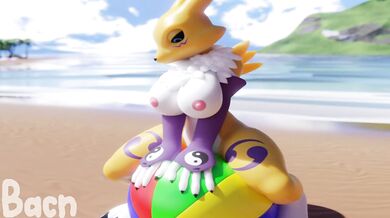 Renamon at the Beach: Bacn