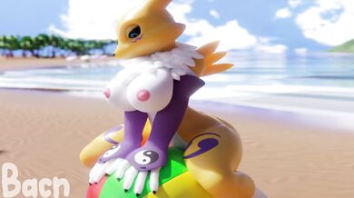 Renamon at the Beach: Bacn