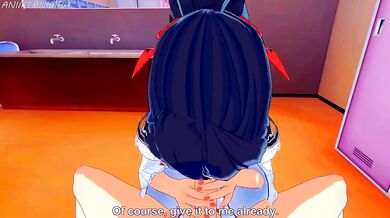 A hot schoolgirl meets her teacher in the classroom after hours, and they engage in some steamy education!
