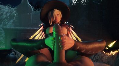 The Mischievous Sorceress Gives A Sexy Footjob! [VGErotica]