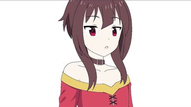 Megumin is showing off her breasts in a public park, when suddenly she gets interrupted by Zyor105