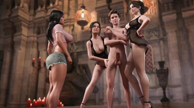 Watch as Naomi, the hot and naughty college student, explores the treasures of Nadias body in a passionate 5-way orgy with her friends!