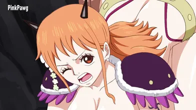 Beauty and the Beast Pirate Captain Nami Gets in Trouble with the Pinkpawg Crew