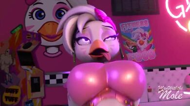 Chica Brings a Fan Backstage [Man with the Mole]