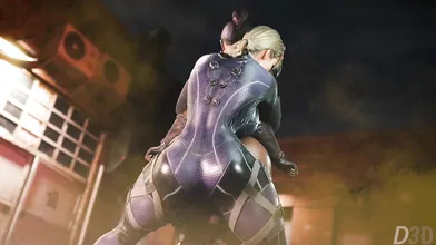 Two girls, Jill and Sheva, get down and dirty in a filthy fart edit