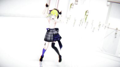 The Hololive Hoshimachi Suisei Undress Dancing video is a hentai PORN featuring a VTuber and her Rabbit Hole adventure in 3D MMD blonde