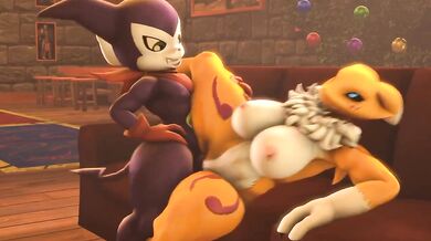 The Exciting Conclusion to Renamons Anal Penetration by Impmon [Aryentai]