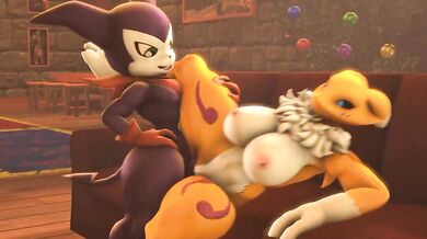 The Exciting Conclusion to Renamons Anal Penetration by Impmon [Aryentai]