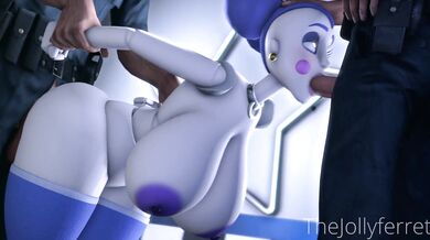 Two hot guys get wowed by the sexy ballora as they make love on the beach