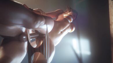 Water Sports with Tracer and Her Standing Doggy in a Swimsuit [VG Erotica] [4K]