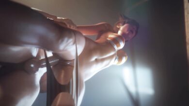 Water Sports with Tracer and Her Standing Doggy in a Swimsuit [VG Erotica] [4K]