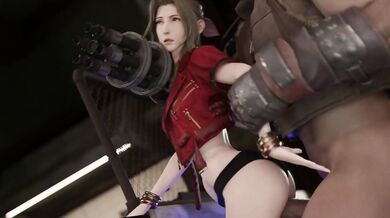 I cant believe whats happening to me in this Aerith fucking hentai video!