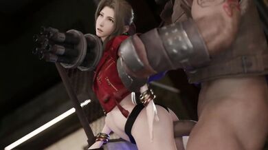 I cant believe whats happening to me in this Aerith fucking hentai video!