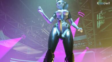 Widowmaker and her Futa friend Kassowit engage in a sensual dance, leaving nothing to the imagination