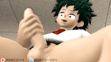 Midoriya Izuku gets a visit from his inner demon and enjoys some solo fun with him in this Marcossmf hentai video