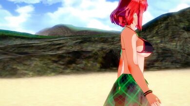 Watch as Pyramid Mythra (futa) takes on the role of teacher and student in this hot, lesbian education lesson!