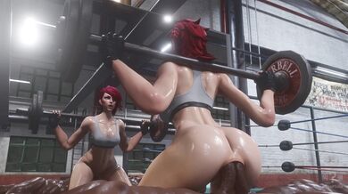 Painful, Hardcore Gym Training for Blackmailing Perverts 3D [PygoPhilia3D]